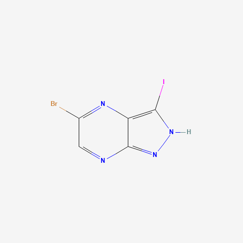 5-Bromo-3-iodo-1H-pyrazolo[3,4-b]pyrazine
