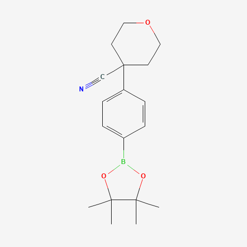 4-(4-(4,4,5,5-Tetramethyl-1,3,2-dioxaborolan-2-yl)phenyl)tetrahydro-2H-pyran-4-carbonitrile