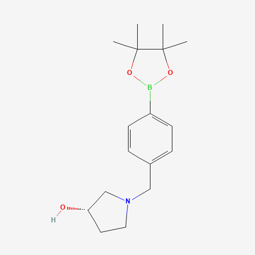 (S)-1-(4-(4,4,5,5-Tetramethyl-1,3,2-dioxaborolan-2-yl)benzyl)pyrrolidin-3-ol