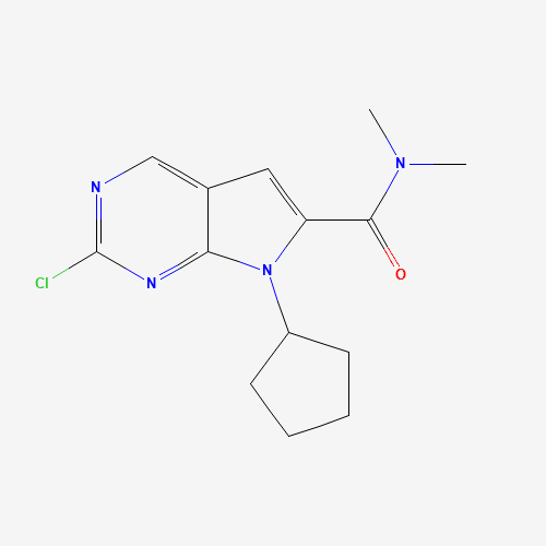 2-Chloro-7-cyclopentyl-N,N-dimethyl-7H-pyrrolo[2,3-d]pyrimidine-6-carboxamide