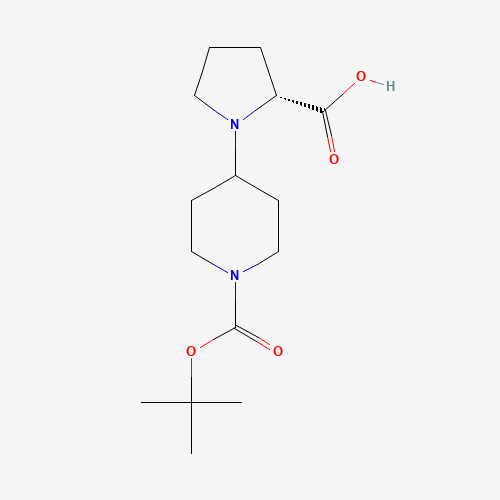 (R)-1-(1-(tert-Butoxycarbonyl)piperidin-4-yl)pyrrolidine-2-carboxylic acid