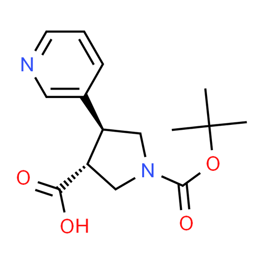 trans-1-(tert-Butoxycarbonyl)-4-(pyridin-3-yl)pyrrolidine-3-carboxylic acid