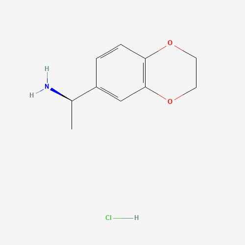 (1R)-1-(2,3-Dihydro-1,4-benzodioxin-6-yl)ethan-1-amine hydrochloride