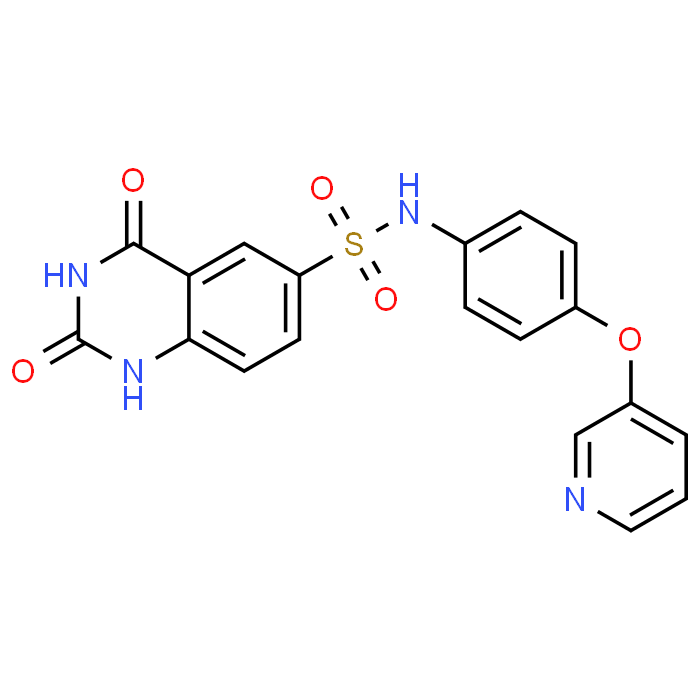 2,4-Dioxo-N-[4-(pyridin-3-yloxy)phenyl]-1,2,3,4-tetrahydroquinazoline-6-sulfonamide