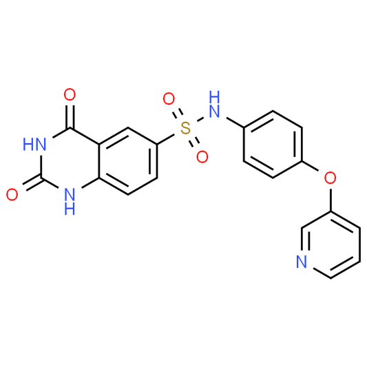 2,4-Dioxo-N-[4-(pyridin-3-yloxy)phenyl]-1,2,3,4-tetrahydroquinazoline-6-sulfonamide