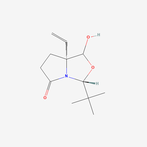 (3R,7aR)-3-(tert-butyl)-1-hydroxy-7a-vinyltetrahydropyrrolo[1,2-c]oxazol-5(3H)-one