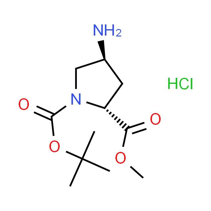 (2R,4S)-1-tert-Butyl 2-methyl 4-aminopyrrolidine-1,2-dicarboxylate hydrochloride