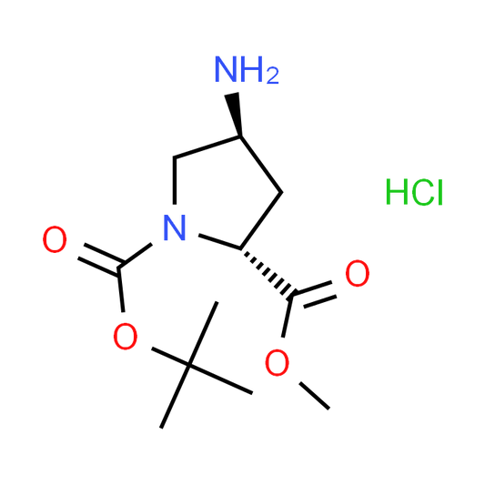 (2R,4S)-1-tert-Butyl 2-methyl 4-aminopyrrolidine-1,2-dicarboxylate hydrochloride