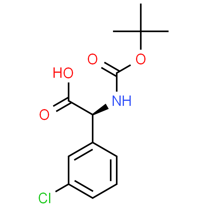 (S)-2-((tert-butoxycarbonyl)amino)-2-(3-chlorophenyl)acetic acid