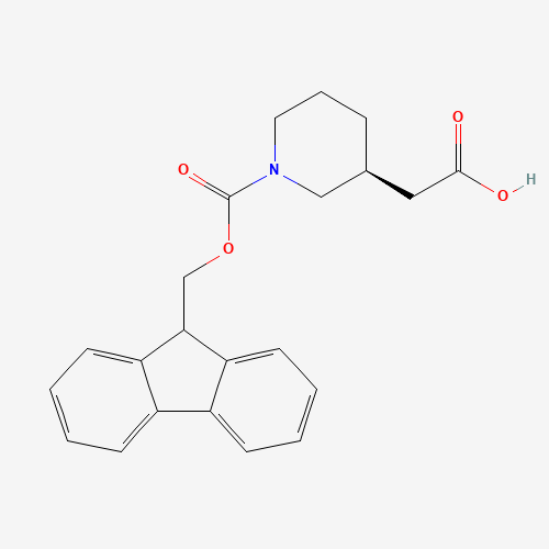 (S)-2-(1-(((9H-Fluoren-9-yl)methoxy)carbonyl)piperidin-3-yl)acetic acid
