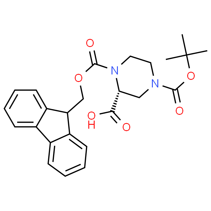 (R)-1-(((9H-Fluoren-9-yl)methoxy)carbonyl)-4-(tert-butoxycarbonyl)piperazine-2-carboxylic acid