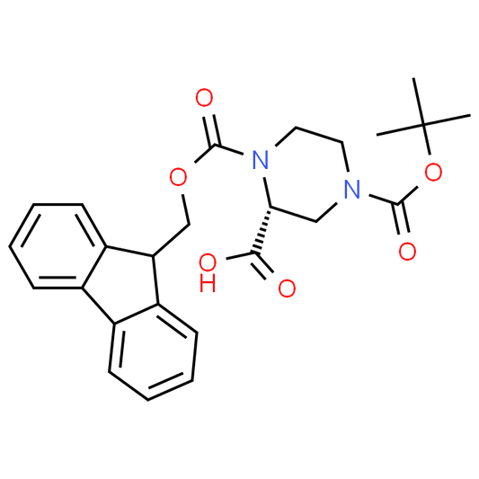 (R)-1-(((9H-Fluoren-9-yl)methoxy)carbonyl)-4-(tert-butoxycarbonyl)piperazine-2-carboxylic acid