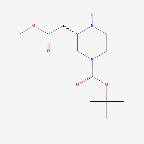 (S)-tert-Butyl 3-(2-methoxy-2-oxoethyl)piperazine-1-carboxylate