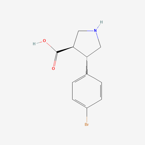 (3R,4S)-rel-4-(4-Bromophenyl)pyrrolidine-3-carboxylic acid