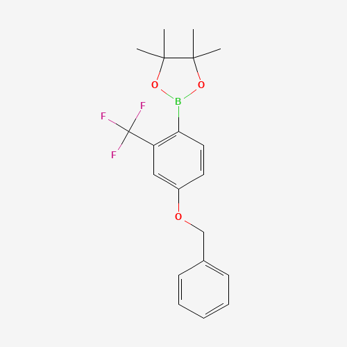 2-(4-(Benzyloxy)-2-(trifluoromethyl)phenyl)-4,4,5,5-tetramethyl-1,3,2-dioxaborolane