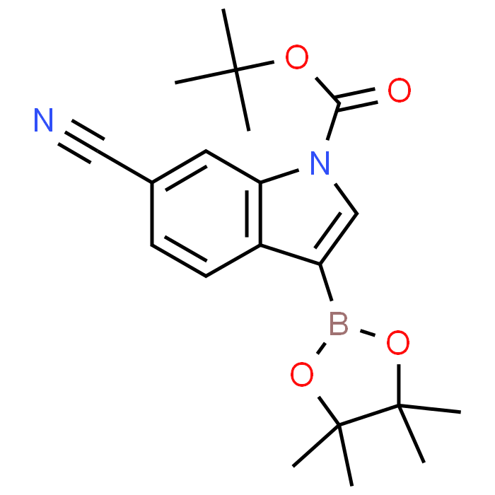 tert-Butyl 6-cyano-3-(4,4,5,5-tetramethyl-1,3,2-dioxaborolan-2-yl)-1H-indole-1-carboxylate