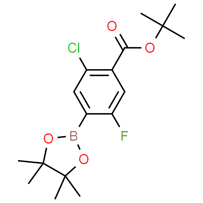 tert-Butyl 2-chloro-5-fluoro-4-(4,4,5,5-tetramethyl-1,3,2-dioxaborolan-2-yl)benzoate