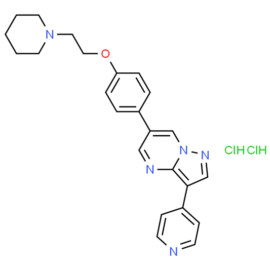 6-(4-(2-(Piperidin-1-yl)ethoxy)phenyl)-3-(pyridin-4-yl)pyrazolo[1,5-a]pyrimidine dihydrochloride