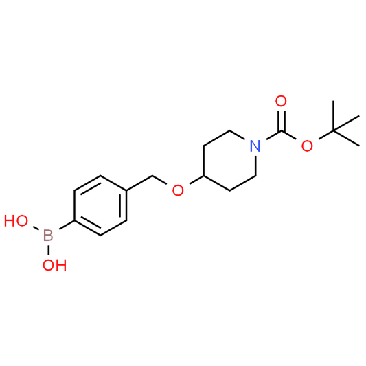 (4-(((1-(tert-butoxycarbonyl)piperidin-4-yl)oxy)methyl)phenyl)boronic acid