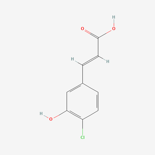 (E)-3-(4-Chloro-3-hydroxyphenyl)acrylic acid