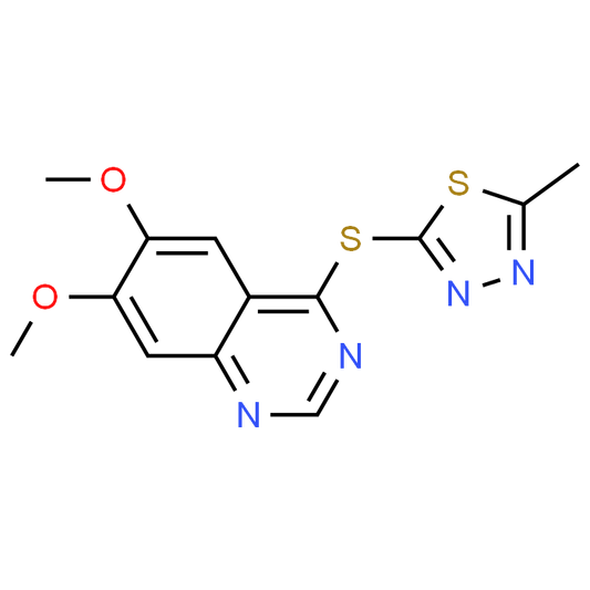2-((6,7-Dimethoxyquinazolin-4-yl)thio)-5-methyl-1,3,4-thiadiazole