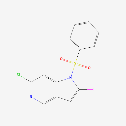1-(Phenylsulfonyl)-6-chloro-2-iodo-5-azaindole