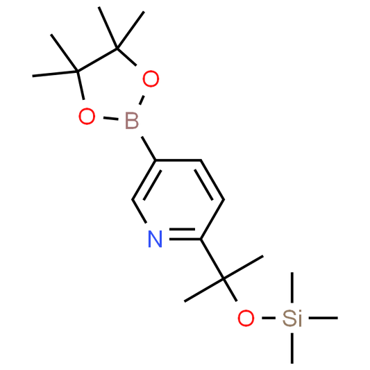 5-(4,4,5,5-Tetramethyl-1,3,2-dioxaborolan-2-yl)-2-(2-((trimethylsilyl)oxy)propan-2-yl)pyridine