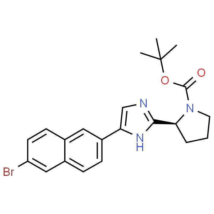 (S)-tert-Butyl 2-(5-(6-bromonaphthalen-2-yl)-1H-imidazol-2-yl)pyrrolidine-1-carboxylate