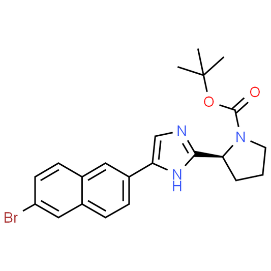 (S)-tert-Butyl 2-(5-(6-bromonaphthalen-2-yl)-1H-imidazol-2-yl)pyrrolidine-1-carboxylate