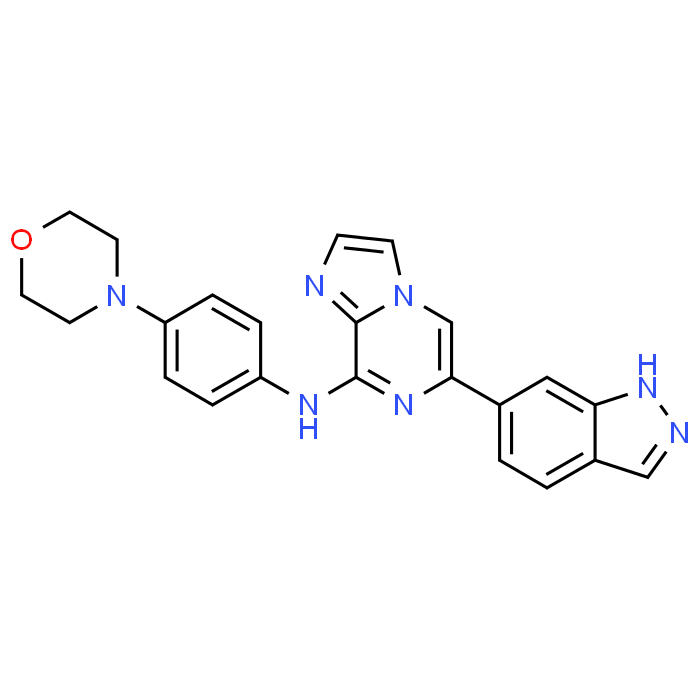 6-(1H-Indazol-6-yl)-N-(4-morpholinophenyl)imidazo[1,2-a]pyrazin-8-amine