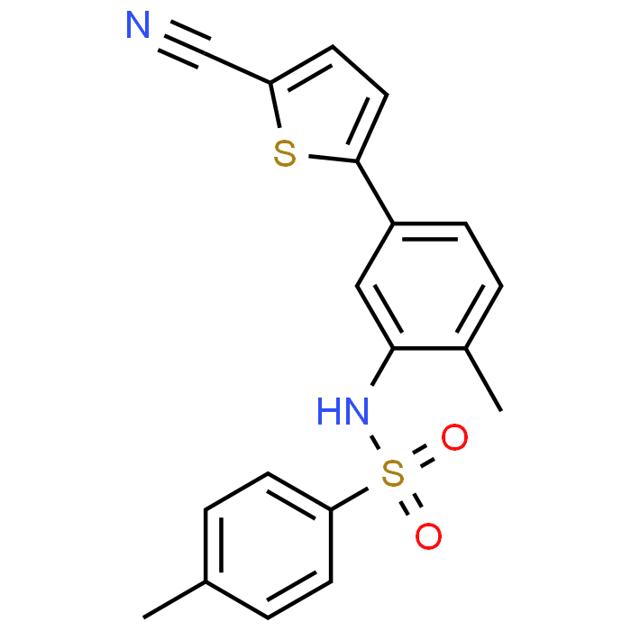 N-(5-(5-Cyanothiophen-2-yl)-2-methylphenyl)-4-methylbenzenesulfonamide