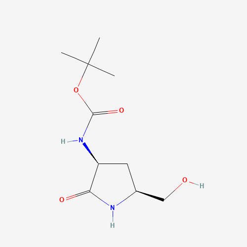 tert-Butyl ((3S,5S)-5-(hydroxymethyl)-2-oxopyrrolidin-3-yl)carbamate