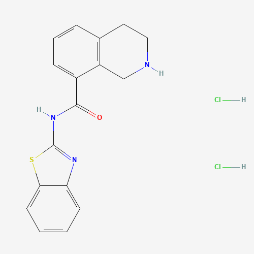 N-(Benzo[d]thiazol-2-yl)-1,2,3,4-tetrahydroisoquinoline-8-carboxamide dihydrochloride