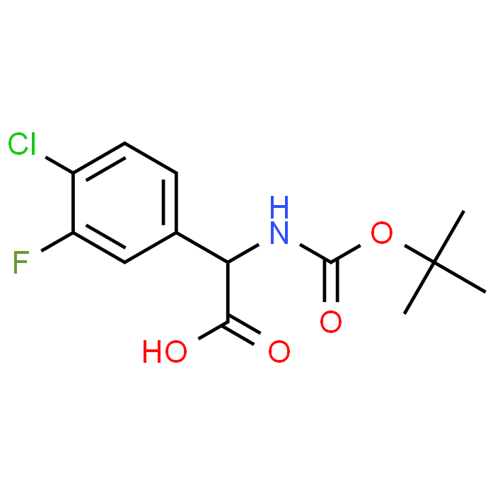2-((tert-Butoxycarbonyl)amino)-2-(4-chloro-3-fluorophenyl)acetic acid