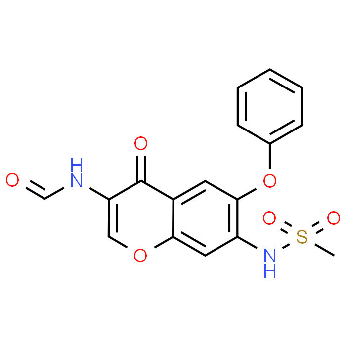 N-(7-(Methylsulfonamido)-4-oxo-6-phenoxy-4H-chromen-3-yl)formamide