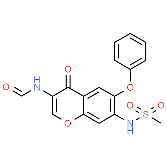 N-(7-(Methylsulfonamido)-4-oxo-6-phenoxy-4H-chromen-3-yl)formamide