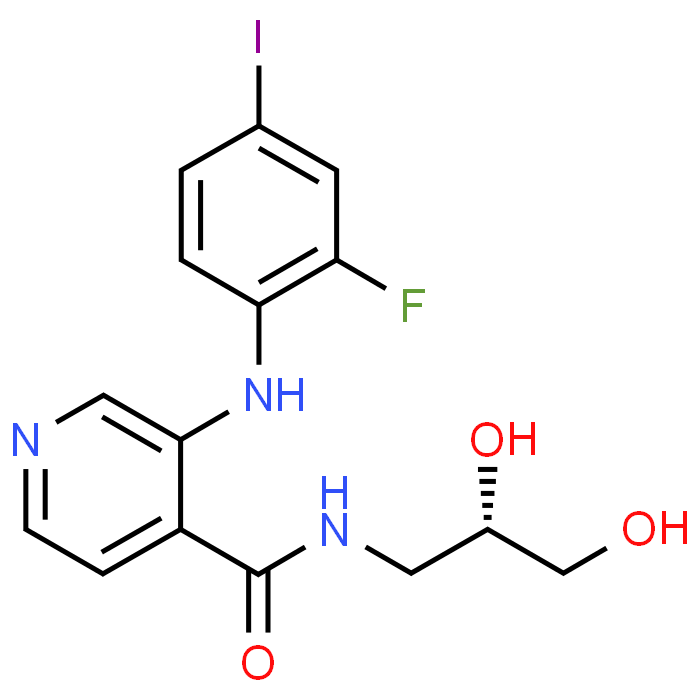(S)-N-(2,3-Dihydroxypropyl)-3-((2-fluoro-4-iodophenyl)amino)isonicotinamide