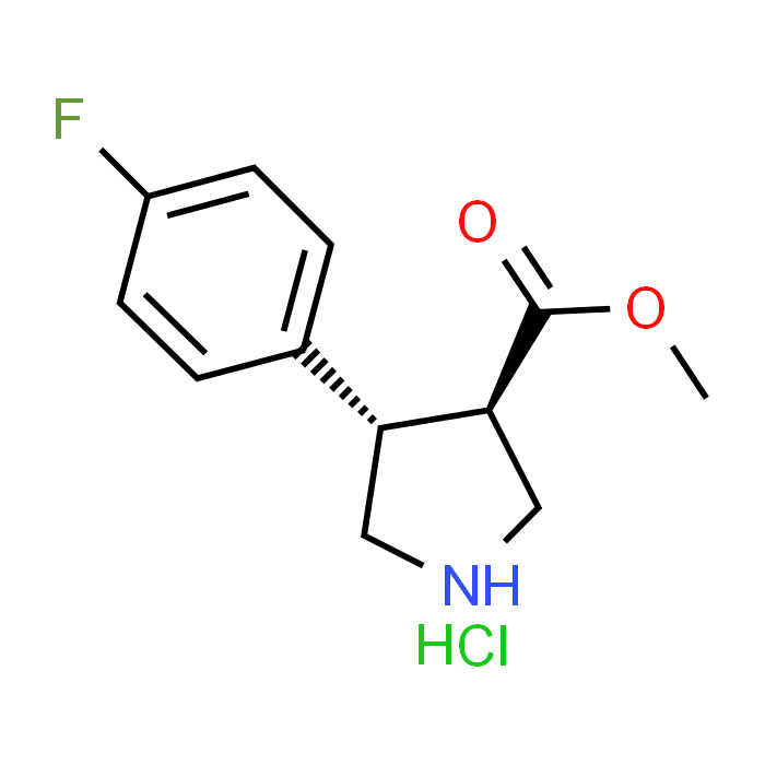 trans-methyl 4-(4-fluorophenyl)pyrrolidine-3-carboxylate hydrochloride