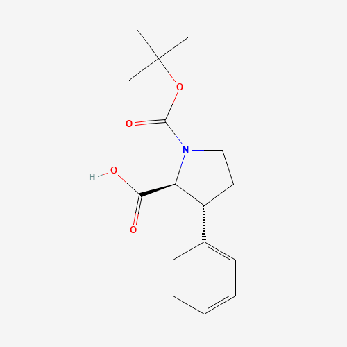 (2S,3R)-1-(tert-Butoxycarbonyl)-3-phenylpyrrolidine-2-carboxylic acid