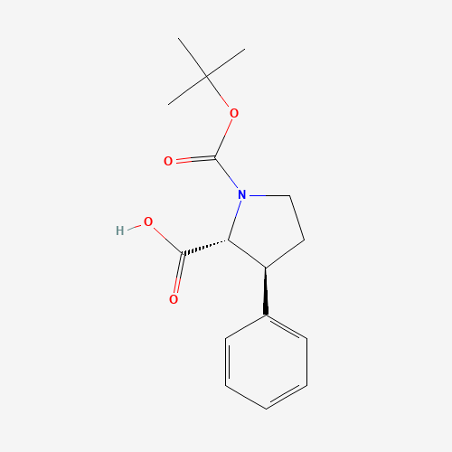 (2R,3S)-1-(tert-Butoxycarbonyl)-3-phenylpyrrolidine-2-carboxylic acid