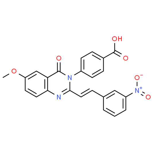 (E)-4-(6-Methoxy-2-(3-nitrostyryl)-4-oxoquinazolin-3(4H)-yl)benzoic acid