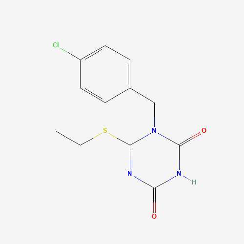 1-(4-Chlorobenzyl)-6-(ethylthio)-1,3,5-triazine-2,4(1H,3H)-dione