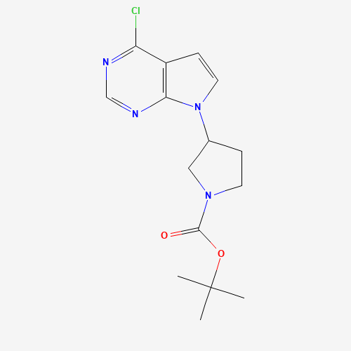 tert-Butyl 3-(4-chloro-7H-pyrrolo[2,3-d]pyrimidin-7-yl)pyrrolidine-1-carboxylate