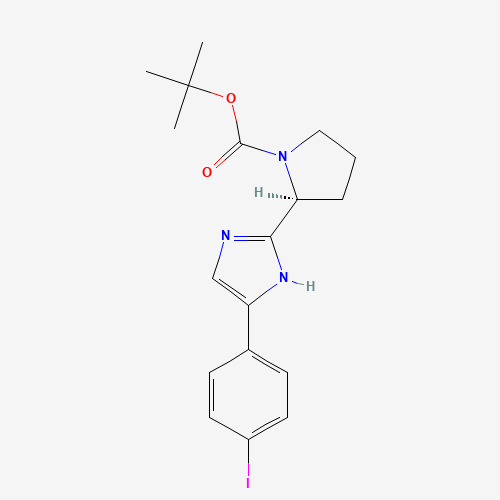 (S)-tert-Butyl 2-(5-(4-iodophenyl)-1H-imidazol-2-yl)pyrrolidine-1-carboxylate