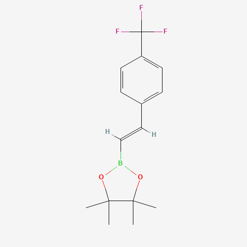 (E)-4,4,5,5-Tetramethyl-2-(4-(trifluoromethyl)styryl)-1,3,2-dioxaborolane - Achmem