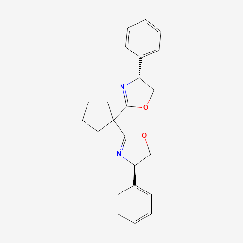 (4R,4'R)-2,2'-(cyclopentane-1,1-diyl)bis(4-phenyl-4,5-dihydrooxazole)