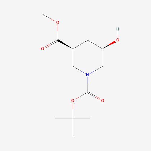 rel-(3R,5S)-1-tert-Butyl 3-methyl 5-hydroxypiperidine-1,3-dicarboxylate