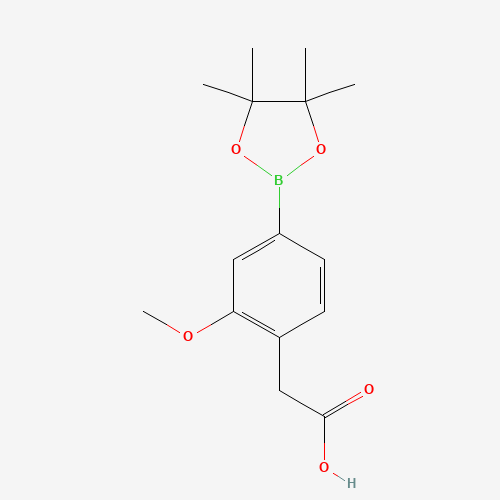 2-(2-Methoxy-4-(4,4,5,5-tetramethyl-1,3,2-dioxaborolan-2-yl)phenyl)acetic acid