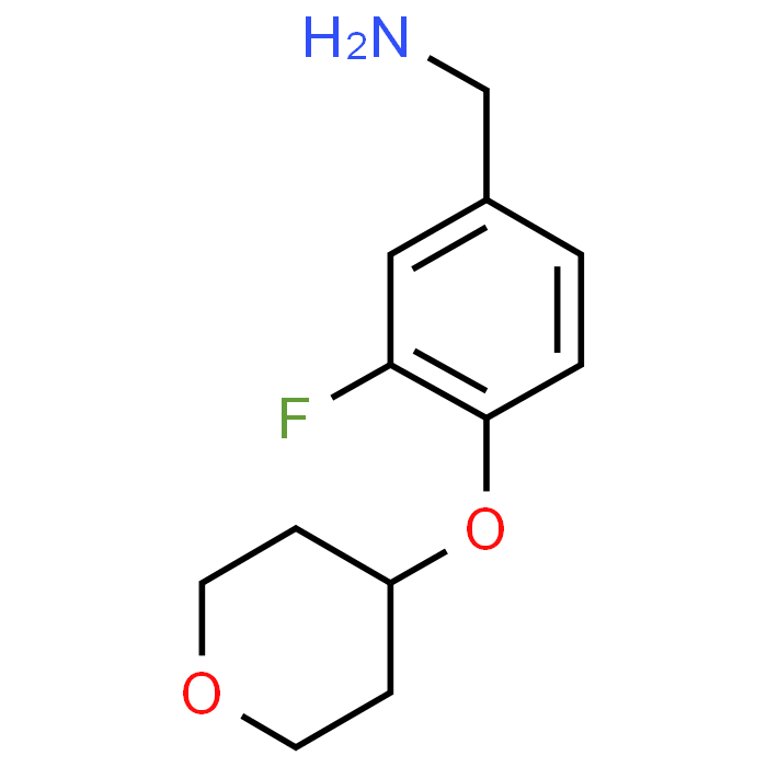 (3-Fluoro-4-((tetrahydro-2H-pyran-4-yl)oxy)phenyl)methanamine