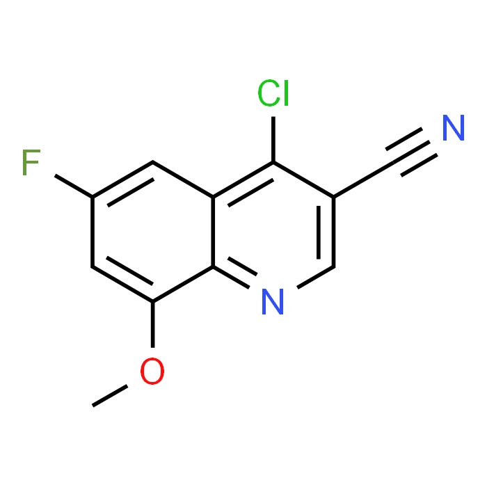 4-Chloro-6-fluoro-8-methoxyquinoline-3-carbonitrile